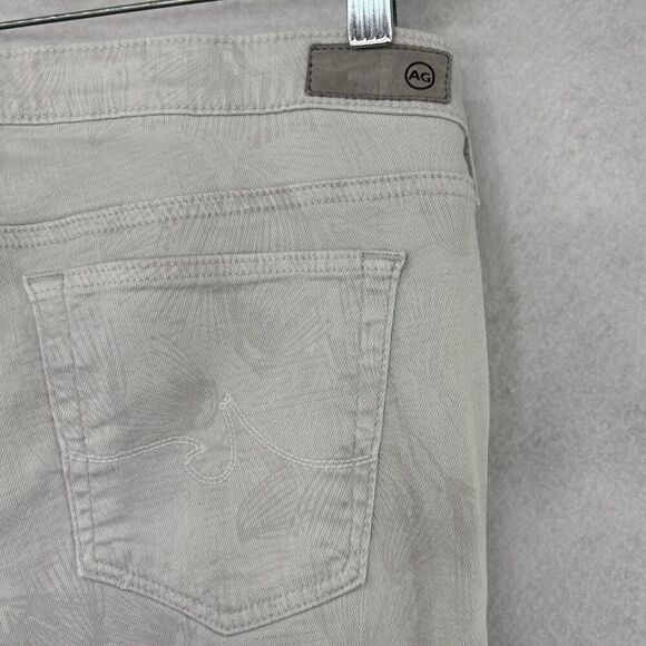 Adriano Goldschmied AG The Legging Gray Skinny Ankle Feather Print Jeans Sz 30R - Picture 5 of 6